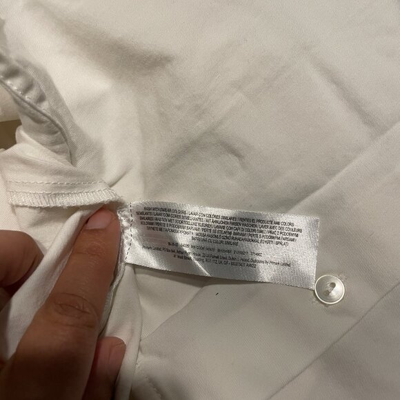 Primark White Cotton Collared Shirt - Picture 9 of 9